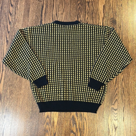 Vintage 90s Knit Sweater with Patches - Picture 9 of 11